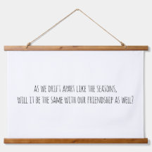 ドリフトアパートウッドトップウォールタペストリー