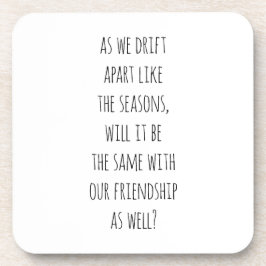 ドリフトアパート懸命プラスチックコースター コースター