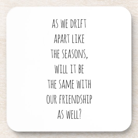 ドリフトアパート懸命プラスチックコースター コースター (正面)