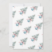 ドリフトウッドのクリスマスツリー ギフトカードホルダー シーズンカード (裏面)