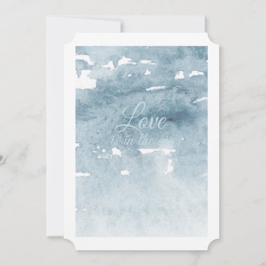 ドリフトウッドアーバービーチ結婚式招待状 招待状 (裏面)