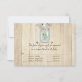 ドリフトウッドバーンウッドメ素朴ンソンジャガーデンフローラ 出欠カード (正面)