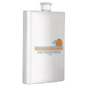 ドリフトウッドビーチジョージアサンパームツリーズ フラスク (右)