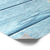 ドリフトウッドビーチハウスパパのシャックサインのポスター ポスター (角)