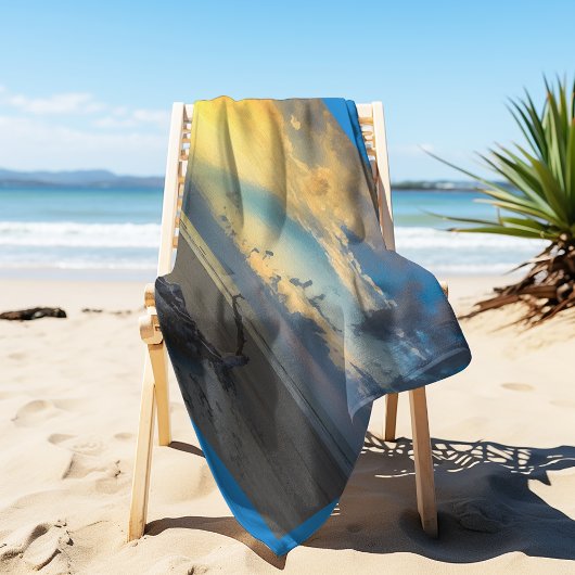 ドリフトウッドボーフォートSCビーチサンライズ ビーチタオル