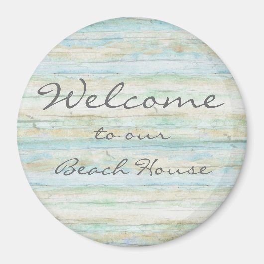 ドリフトウッド海ビーチハウスコースタルシーショア マグネット (正面)