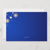 ドリフトスノーフレークズウィンターディナーパーティの招待状 招待状 (裏面)