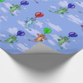 ドリフトバ遠くにルーンドラゴン ラッピングペーパー (角)