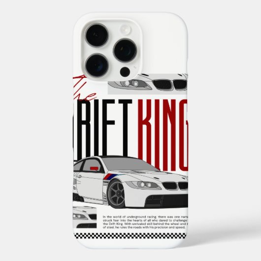 ドリフトマシン - スピードとスモーク iPhoneケース Case-Mate iPhoneケース (裏面)