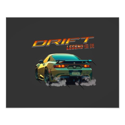 ドリフトレジェンドスーラMK4 – アニメスタイル フォトプリント (正面)