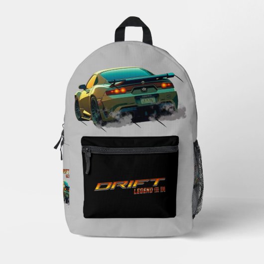 ドリフトレジェンドスーラMK4 – アニメスタイル プリントバックパック (正面)
