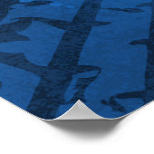 ドリフト熱狂するパトロール – ドリフトパンダヘッド(青) ポスター (角)