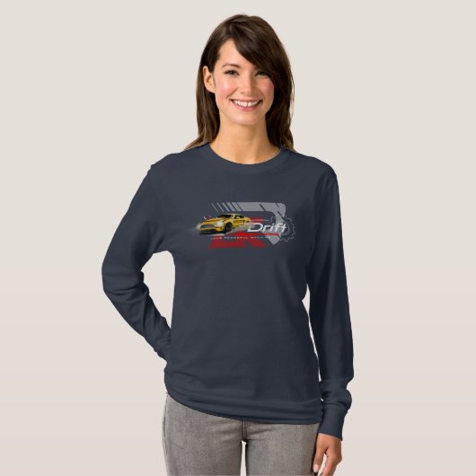 ドリフト | レディース・ロングスリーブ Tシャツ (正面フル)