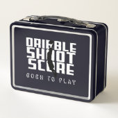 ドリブルシュートのスコアバスケットボール メタルランチボックス (裏面)