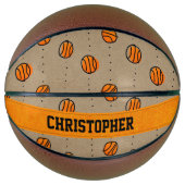 ドリブルパーソナライズされたバスケットボールパターン バスケットボール (正面)