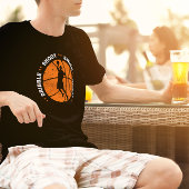 ドリブル、シュート、スウィッシュ、リピート、バスケットボール Tシャツ