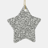 ドリューシー クォーツ クリスタル - ホワイトゴールド カラー セラミックオーナメント (右)