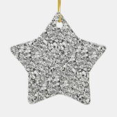 ドリューシー クォーツ クリスタル - ホワイトゴールド カラー セラミックオーナメント (裏面)