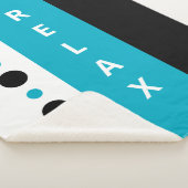 ドリラックスットストライプブラックazure シェルパブランケット (3/4)