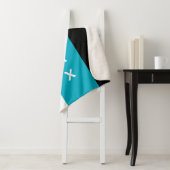 ドリラックスットストライプブラックazure シェルパブランケット (インサイチュ)