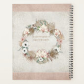 ドリラックスリームラブ赤面ミュートトロピカルフローラネーム プランナー手帳 (裏面)