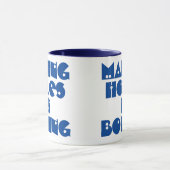 ドリラーへのギフト。穴を開けるのは退屈 Mug マグカップ (中央)