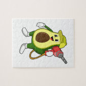 ドリルで職人としてアボカド ジグソーパズル (横)