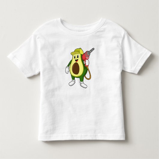 ドリルで職人としてアボカド トドラーTシャツ (正面)