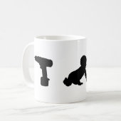 ドリルのベビーのドリル コーヒーマグカップ (正面左)