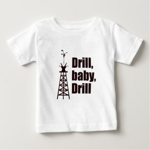 ドリルのベビーのドリル ベビーTシャツ
