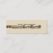 ドリルの糸の写実的なイメージカバー スキニー名刺 (正面)