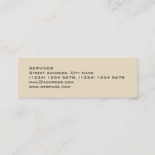 ドリルの糸の写実的なイメージカバー スキニー名刺 (裏面)