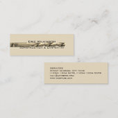 ドリルの糸の写実的なイメージカバー スキニー名刺 (正面/裏面)