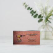 ドリルツール |建築 |金属レザー 名刺 (スタンド正面)