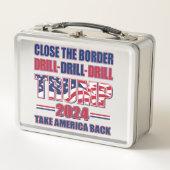 ドリルド縁どリルトランプ2024を閉じる メタルランチボックス (正面)