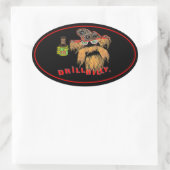 ドリルビリー油田 楕円形シール (バッグ)