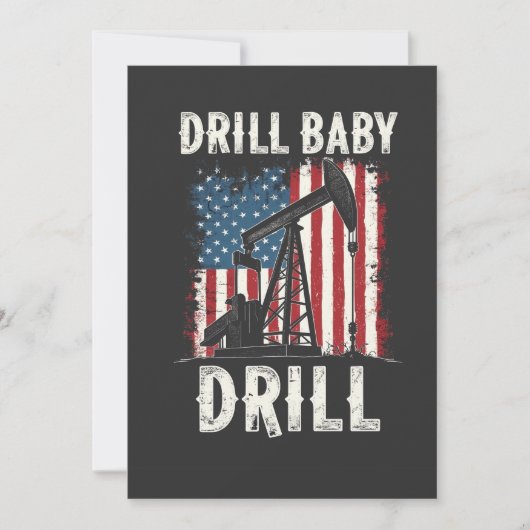 ドリルベビードリルアメリカのトランプのエネルギー経済 シーズンカード (正面)