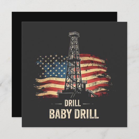 ドリルベビードリルアメリカのトランプのエネルギー経済 シーズンカード (正面/裏面)