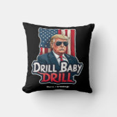 ドリルベビードリルトランプ2025アメリカ独立 クッション (正面)