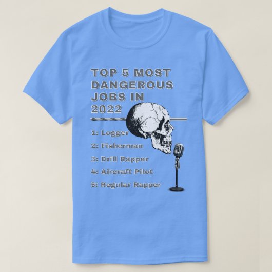 ドリルラッパー認識度 Tシャツ (デザイン正面)
