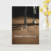 ドリル・ダウン姿Itアウト、悪魔の詳細- カード (黄色い花)