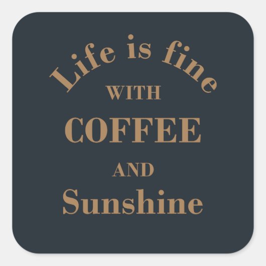 ドリンおもしろいカー引用文 スクエアシール (正面)