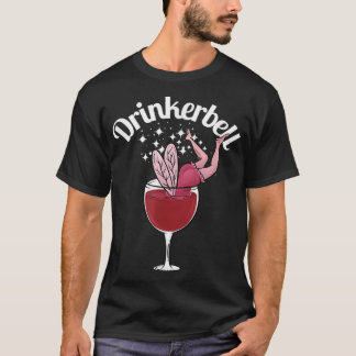 ドリンカーベル妖精かわいいワインSaと飲おもしろいむ Tシャツ