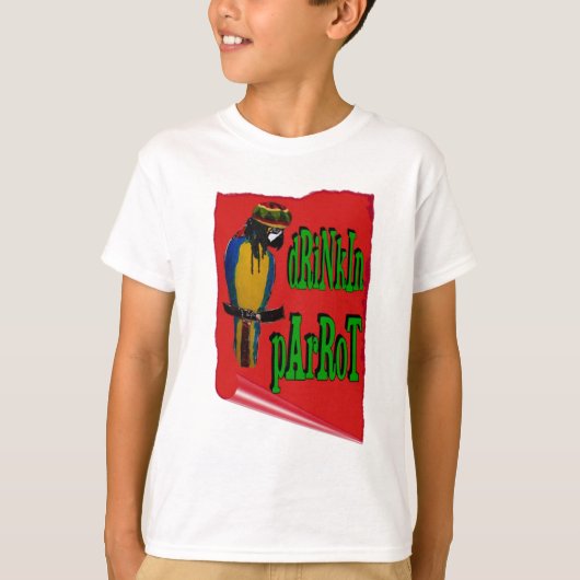 ドリンキン・オウム Tシャツ (正面)
