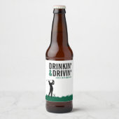ドリンキン＆ドライビン 大人のゴルフ バースデーパーティー ビールラベル (正面)