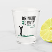 ドリンキン&ドリビン大人のゴルフ誕生日パーティー ショットグラス (正面)