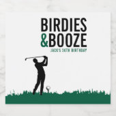 ドリンキン&ドリビン大人のゴルフ誕生日パーティー ビールラベル (シングルラベル)