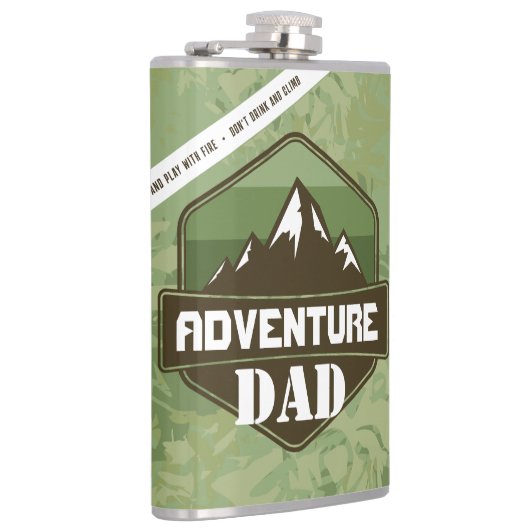 ドリンクおもしろいしない&アドベンチャーギフトパーソナライズされた フラスク (右)