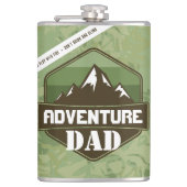 ドリンクおもしろいしない&アドベンチャーギフトパーソナライズされた フラスク (正面)