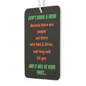 ドリンクおもしろいせず、ドライブ引用文車オートデコール カーエアーフレッシュナー (左)